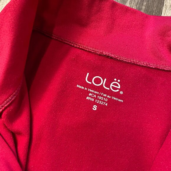 Lole Quarter Zip Long Sleeve Athletic Top Size Small *minor stains* - Picture 3 of 8